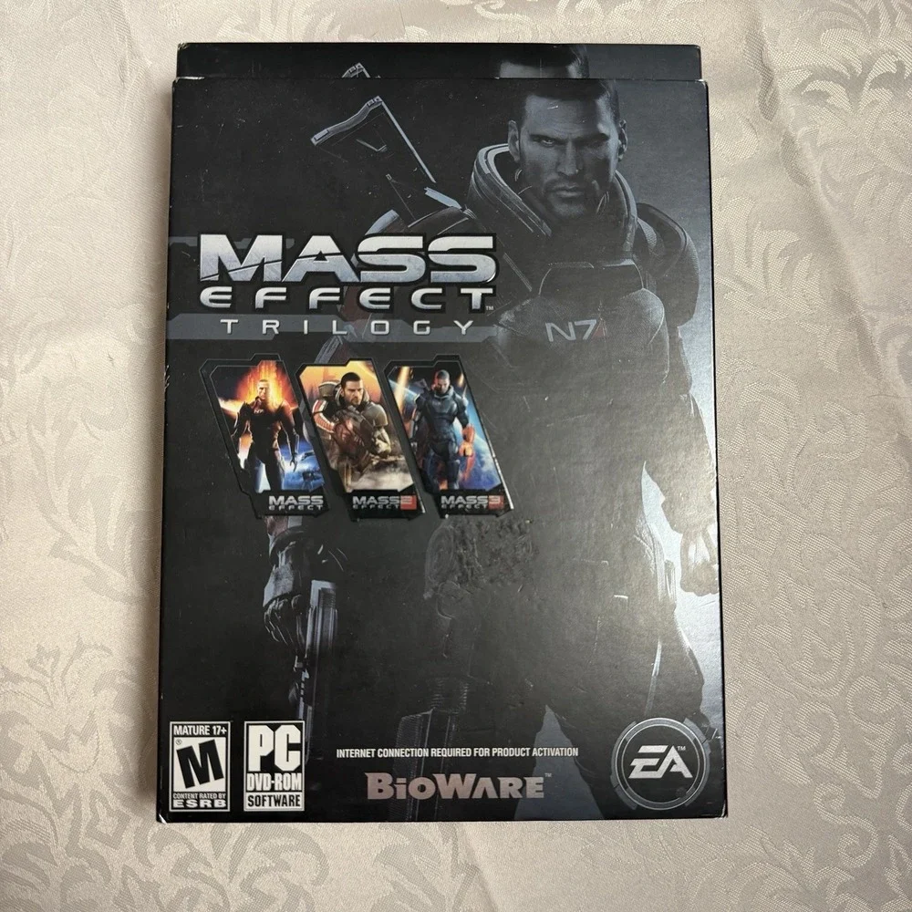 Mass Effect Trilogy PC DVD-ROM Complete 6-Disc Set Original Case No Manual